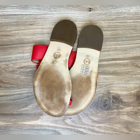 MICHAEL KORS PRATT SANDAL GRAPFRUIT SIZE 8.5 EUC - Picture 4 of 5